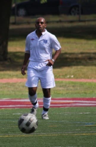 The founder on the pitch